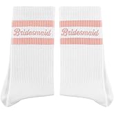 Geyoga Bridesmaid Socks for Women Cotton Bridesmaid Wedding Socks Gifts for Bridal Engagement Wedding Party Favors