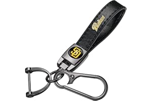 DNGNKNG Leather Car Keychain Keyring for Baseball Fans,Car Key Fob Holder Keychain Lanyard,Souvenir/Gifts for Baseball Fans