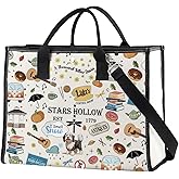ENSIANTH Stars Hollow Inspired Tote Bag TV Show Merch Dragonfly Inn Shopping Bag Lorelei Rory Fans Gift Lukes Diner Gift