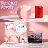 One Fire Pink Lamp 3600mAh Dimmable USB Rechargeable Kids Reading Light view 6