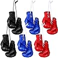 12 Pcs Mini Boxing Gloves Miniature Punching Gloves Boxing Accessories Gifts Holiday Ornament Hanging Decoration for Car