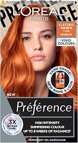 L'Oreal Paris Preference Vivids Electric Mango 7.46 Hair Colour 1 Pack