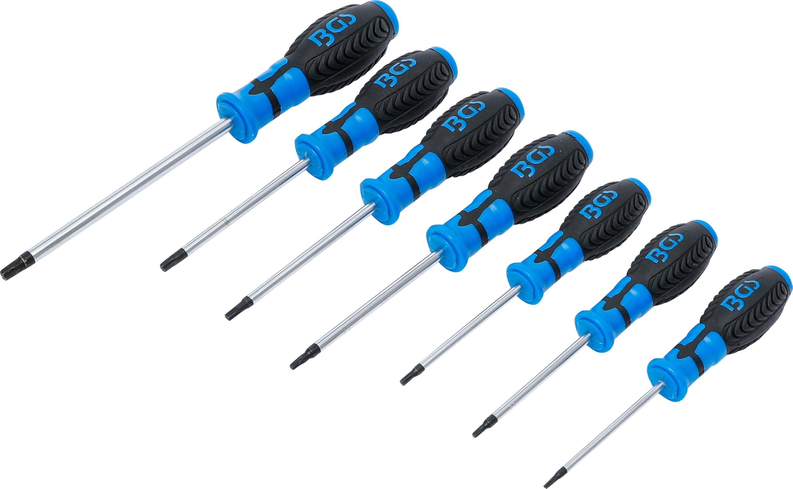 BGS 7841 | Screwdriver Set | T-Star tamperproof (for Torx) | T10 - T40 | 7 pcs.