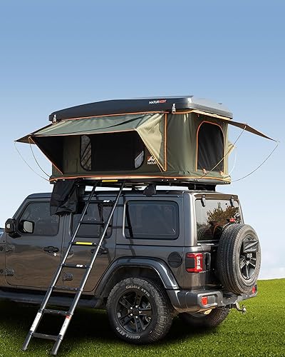 BAMACAR Rooftop Tent Hard Shell, Naturnest Rooftop Tent Roof Top