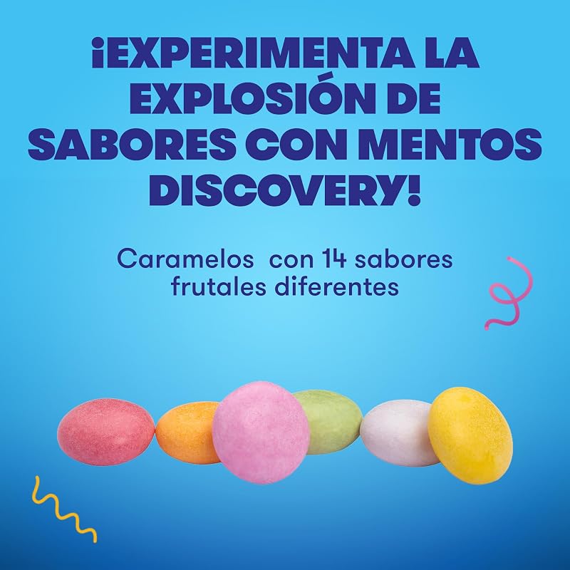 Discovery Roll, Rebuçados Mastigáveis, Sabores Variados, Embalagem de 20 unidades