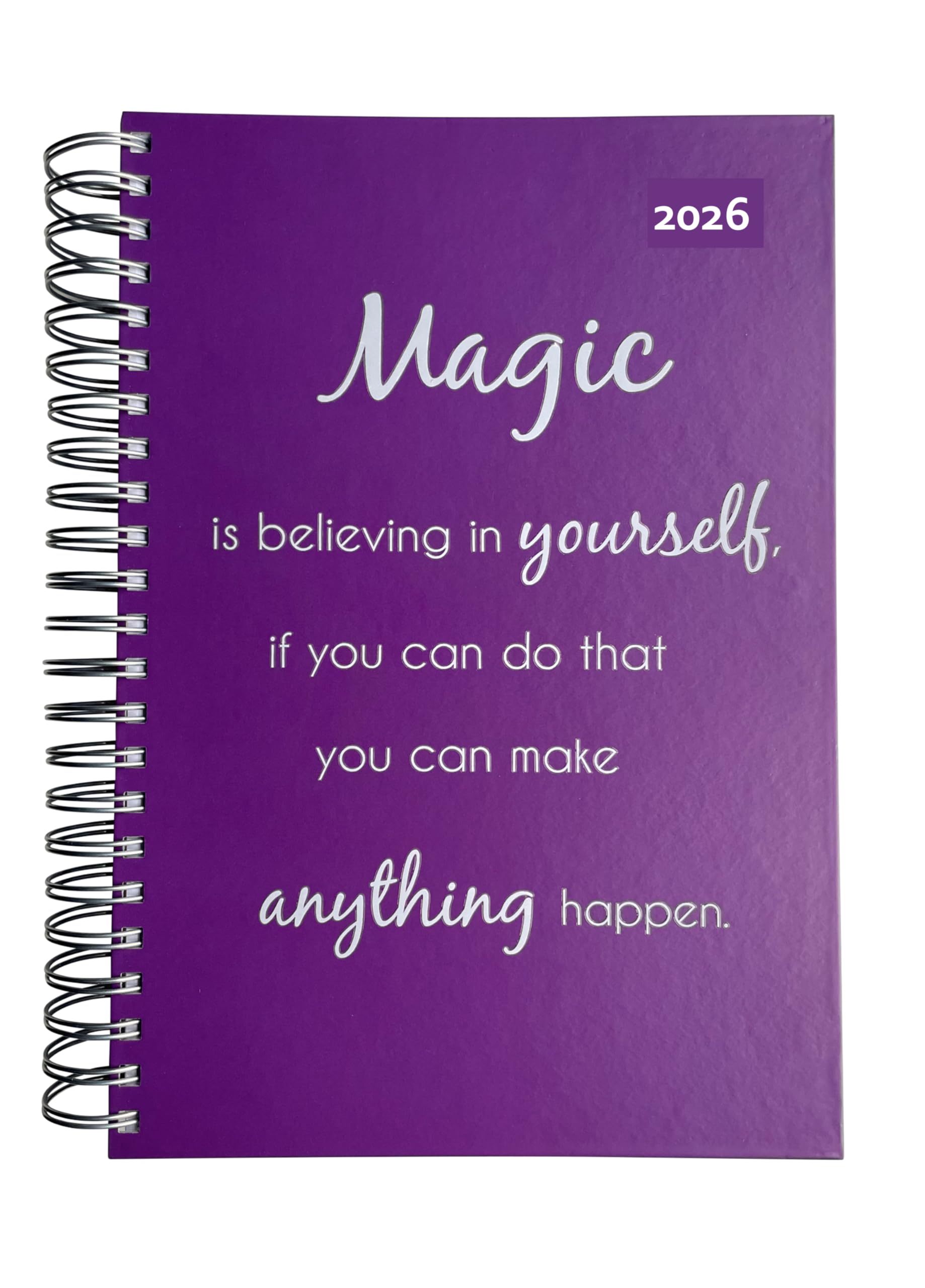 2023 The BIG One – "MAGIC is believing in yourself"- Daily Planner & Desk Calendar | Spiral-Bound A4 Page-a-Day Diary | 400 Pages | Made in Germany | edition cumulus©