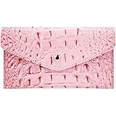 Makcr Joacbv Luxury Crocodile Embossed Wallet for Women Men Clutch Wallet Credit Card Holder