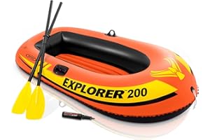 Intex Recreation 58331EP Explorer 200 2-Person Boat Set, 73 x 37-in.