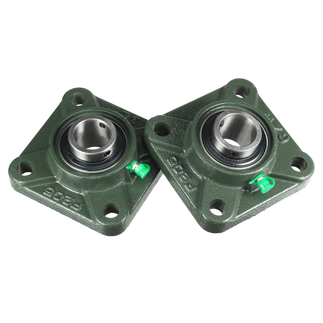 Sourcingmap 2pcs Pillow Block Bearing UCF205 25mm Mounted Bear Square Flange