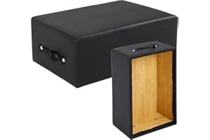 Dollate Pilates Reformer Sit Box, Pilates Sitting Box for Home Workout and Gym, Pilates Exercise Accessories for Exercise Strength, Balance and Pilates, Black