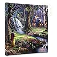 Thomas Kinkade 14 x 14 Gallery Wrapped Canvas Snow White Discovers The Cottage