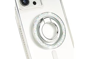 Case-Mate Magnetic Phone Ring Holder & iPhone MagSafe Stand -Removable MagSafe Phone Holder for Hand - Thin Collapsible Grip 