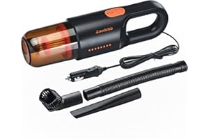 SUDS.LAB Suds Lab V2 Car Vacuum Cleaner - Professional Deep Clean Kit - Portable 12V DC High Power Handheld Vacuum with Attachments (3 Included) & Carry Bag - Powerful Suction for Wet & Dry (Car, Truck, RV)