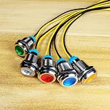 Gebildet 5Pcs 12mm 230V AC LED Indicator Lights Red Orange Blue Green White view 2