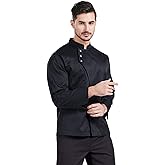 Nanxson Unisex Chef Coat Men's Long Sleeve Chef Jacket Restaurant Kitchen Cooking Chef Uniform CFM0057