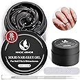 MAGIC ARMOR Soild Nail Glue Gel,30g Soild Nail Glue for False Nail Tips,Nail Tips and Acrylic Nails,Solid Gel Nail Glue for Press On Nails Strong Adhesion Solid Gel Nail Art DIY,Need UV Light Cured