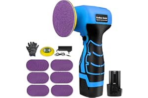 16.8V Cordless Electric Sander with 36PCS Sandpapers, 3500 RPM, 3.0Ah Battery, Lightweight & Compact Design for Wood, Metal, 