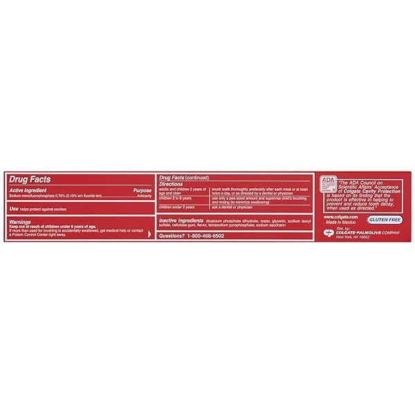 COLGATE CAVITY PROTECTION TOOTHPASTE WITH FLUORIDE – 8 OUNCE