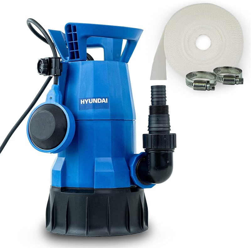 Hyundai 550W Submersible Pump with Float Switch 10500L/H 7m Lift