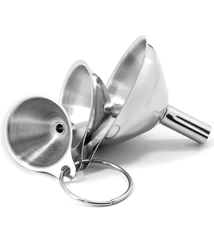 Entonnoirs Égouttoirs De Cuisine - Lot De 2 En Plastique Alimentaire, Multifonction, Pour Égoutter Et Transvaser