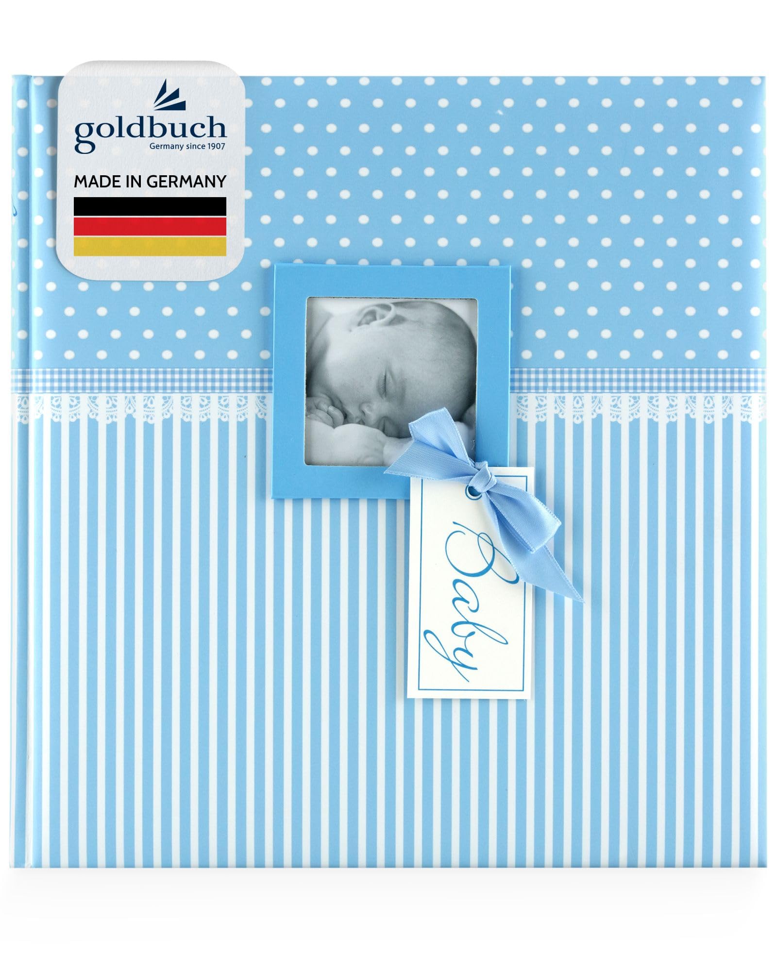 Goldbuch Baby Album with Window Cut-Out, blue, 30x31 cm