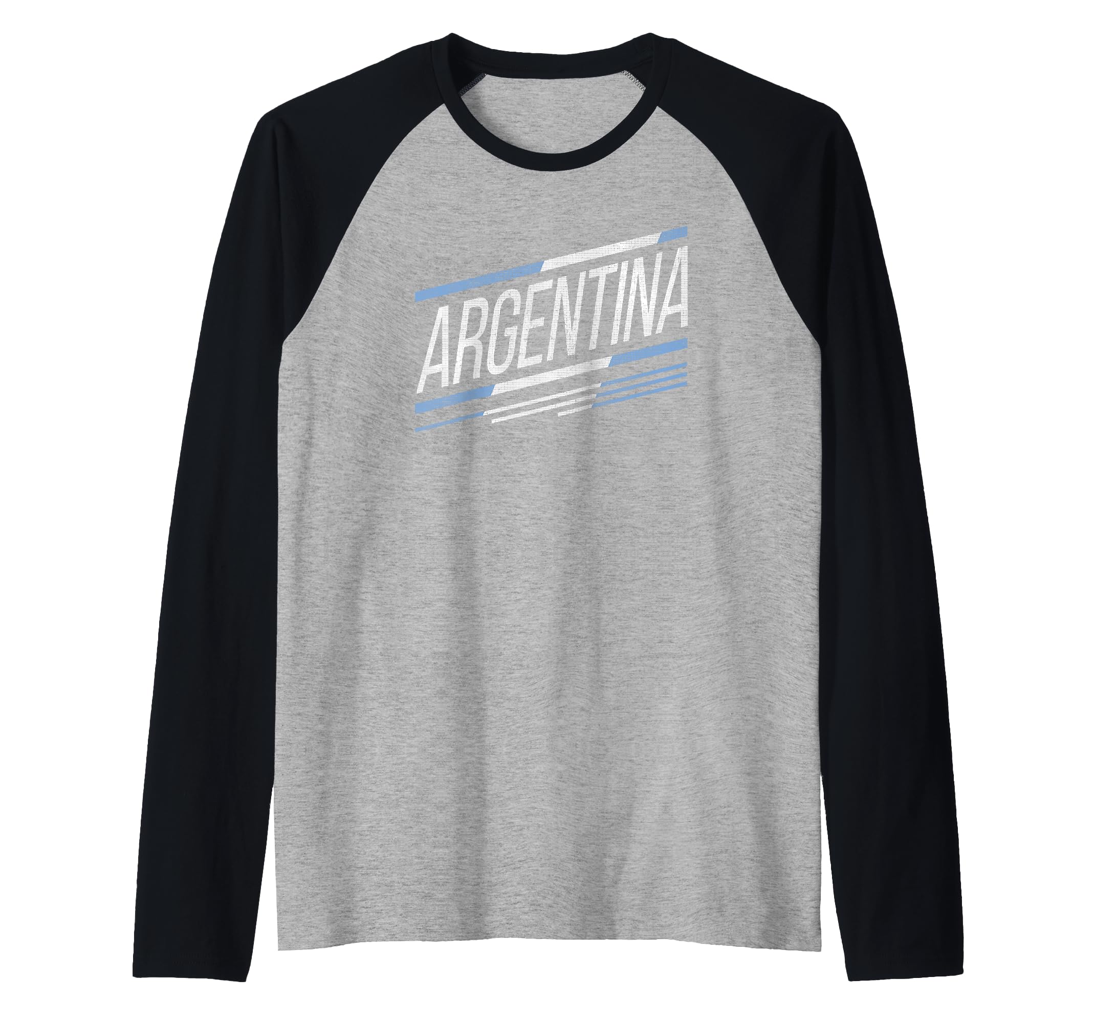 Fifth Sun Argentina Slanted Stripe Logo Raglan Baseball Tee