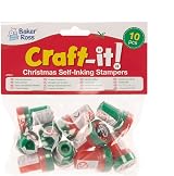 Baker Ross Christmas Self-Inking Stampers Pack of 10 Kids Arts Crafts Assorted view 8