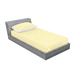 Ambesonne Polka Dots Fitted Sheet & Pillow Sham