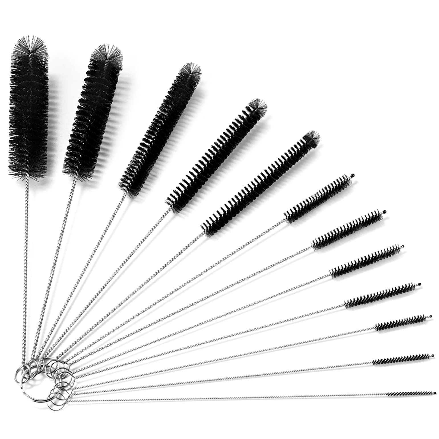 24 cm Long Bottle Brushes For Cleaning Small Pipe Cleaner Brush Reusable Straw Cleaner Brush Set