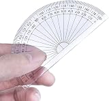 Outus Plastic Protractor 180 Degrees 4 Inch Clear Pack of 10 view 4