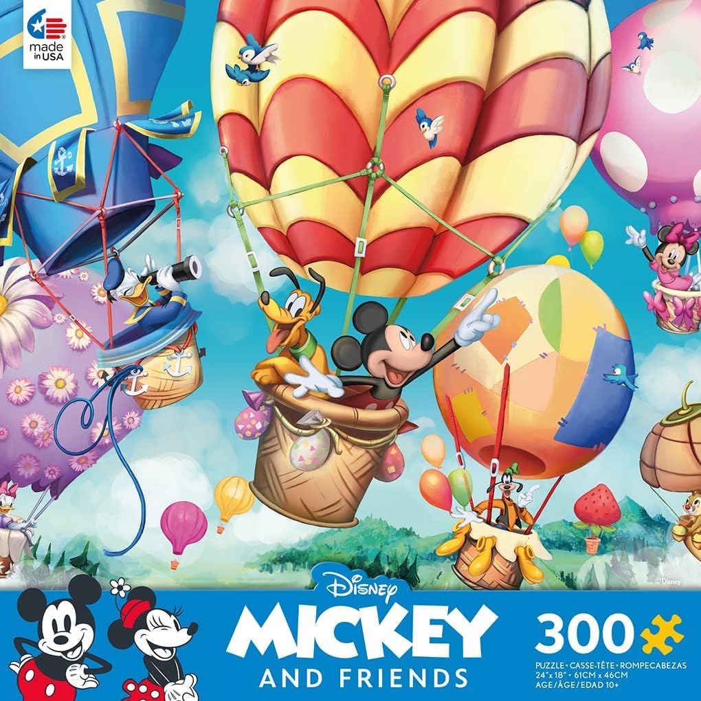 Ceaco - Disney - Mickey's Air Balloon - 300 Oversized Piece Jigsaw Puzzle