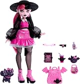 Monster High Draculaura Doll with Count Fabulous Pet and Accessories view 5