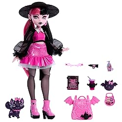 Monster High Draculaura Doll with Pet Bat-Cat Count