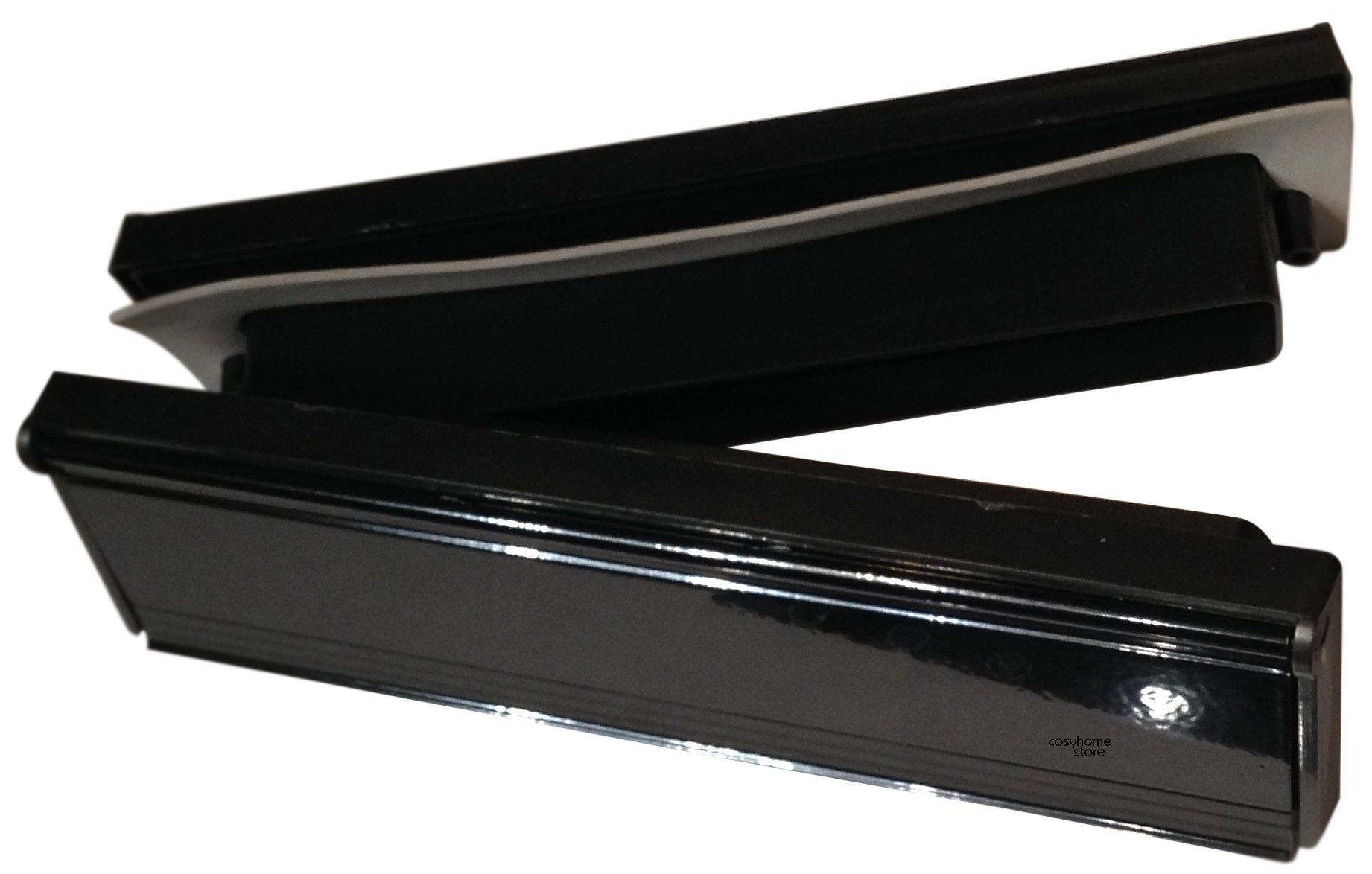 STORMGUARD 06SR0180000BL Sleeved Complete Letter Box Black, External Size 295mmx75mm Internal Aperture 279mm x 465mm