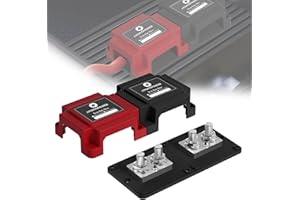 jamgoer 600A Bus Bar 12V Waterproof Power Distribution Block with 4 x M10(3/8") Terminal Studs Heavy Duty Marine Bus Bar Module Design for Automotive RV Car Marine Truck Boat