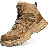 Asiman Steel Toe Boots for Men Women Industrial Construction Safety Boots Lightweight Comfortable Work Shoes Non-Slip Puncture Proof Composite Toe Shoes