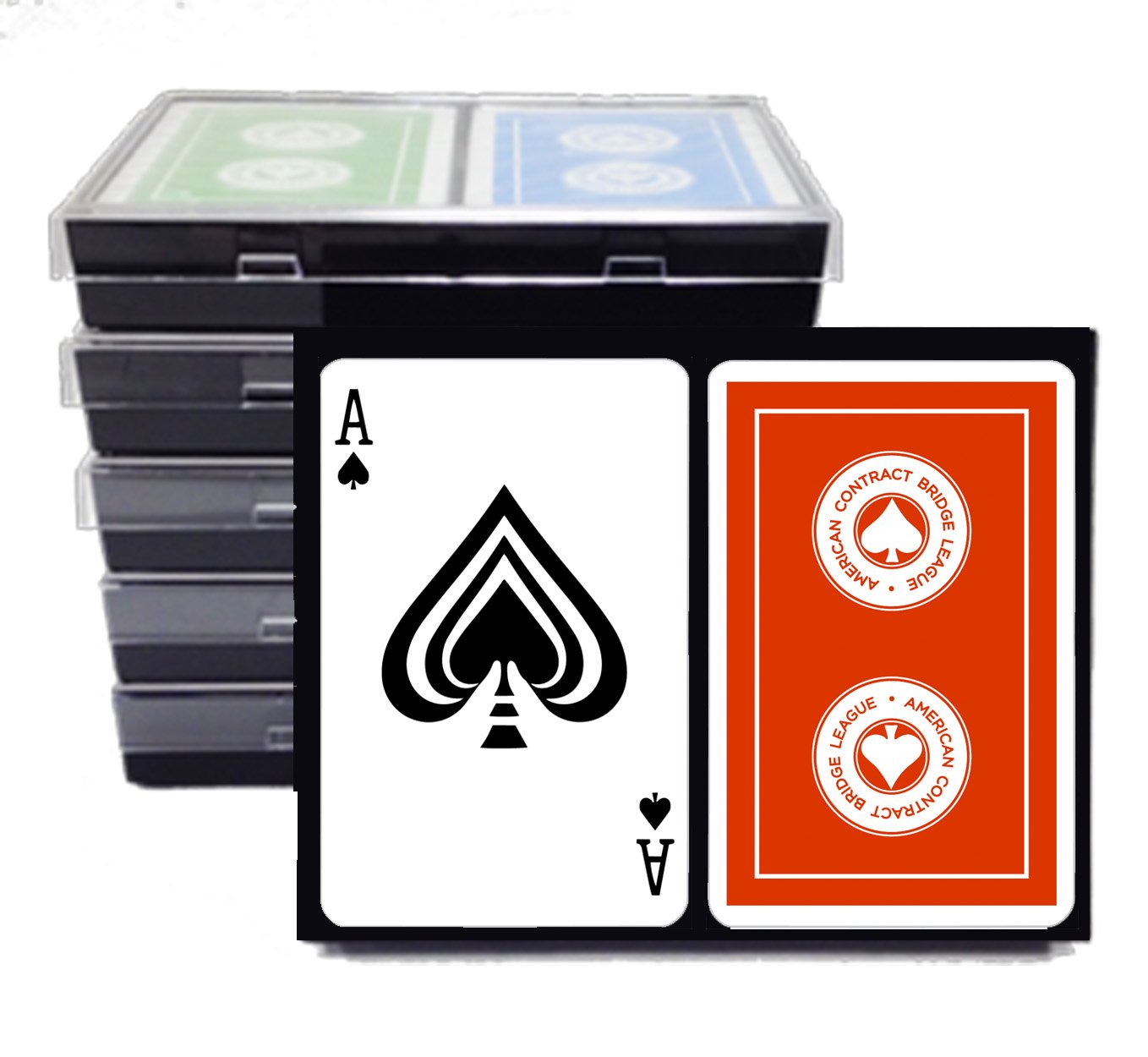 Baron Barclay ACBL (American Contract Bridge) Playing Cards - 6 Double Decks - Plastic Coated - Brid