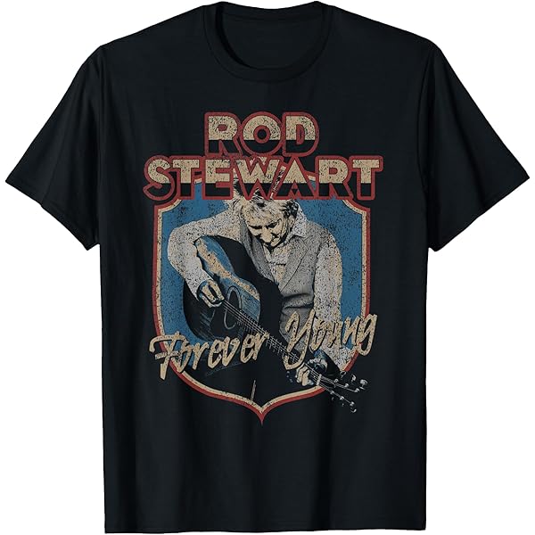 Amazon.com: Rod Stewart 75 Tour Retro T-Shirt : Clothing, Shoes
