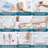 TAILI Corner Shower Caddy 90° Suction Shelves White ABS Triangle Shelf view 5