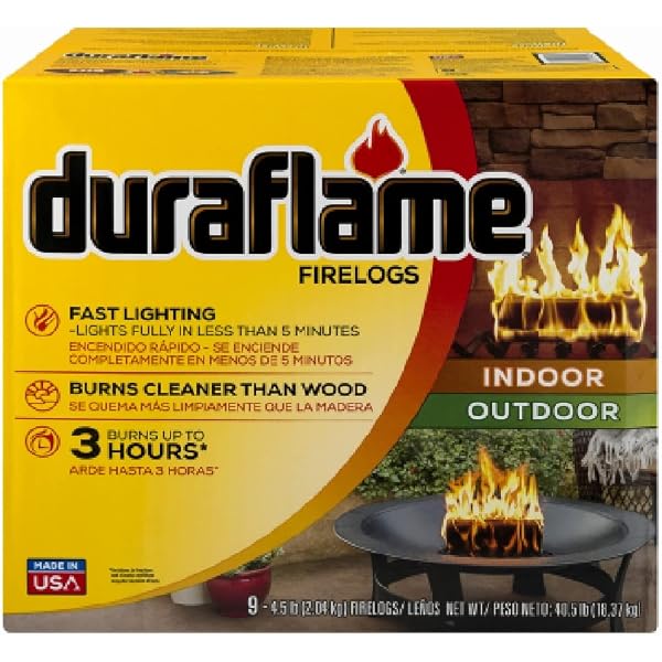 Amazon.com: duraflame 6lb 4-hr Firelogs, 6 pack : Home u0026 Kitchen