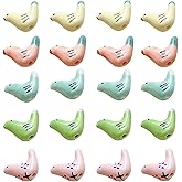 ARTISAMILY 10pcs Bird Pigeon Porcelain Beads Cute Magpie Loose Spacer Beads Lovely Bracelet Charms Handmade DIY Craft Bead 15x20mm 5 Color for Keychain Earring Necklace Jewelry Making