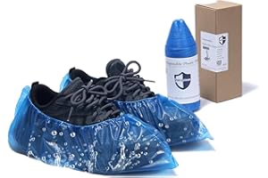 yeecyclean Disposable Shoe Covers,Family Size,Indooor,Non-Slip,Dust/Waterproof Booties – Easy Storage Compact Roll Design for