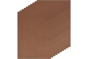 DMiotech 10 Pack Sanded Pastel Papers 11 x 8 Inch, Brown Pastel Papers 160GSM Art Cardstock Papers for Artists Crayons Charcoal DIY Crafts