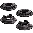 4 PCS Rear Upper and Lower Coil Spring Insulator Kit Compatible with Jeep Grand Cherokee WJ/WG 1999-2004 Spring Isolator Kit Rubber Set Repacle for 52088346AB 52088402AB