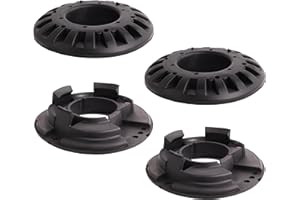 SUSUPACI 4 PCS Rear Upper and Lower Coil Spring Insulator Kit Compatible with Jeep Grand Cherokee WJ/WG 1999-2004 Spring Isolator Kit Rubber Set Repacle for 52088346AB 52088402AB