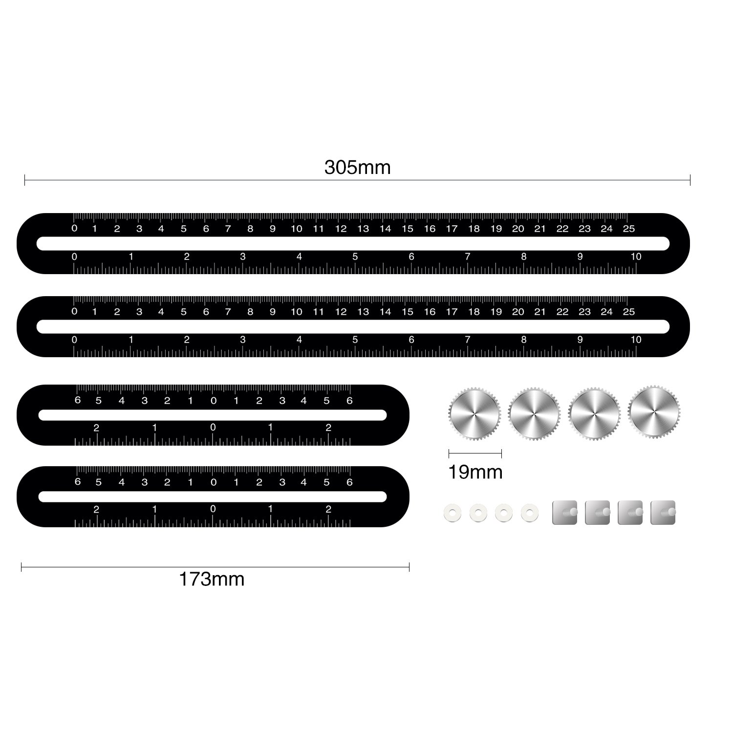 Angle Ruler RIYO Multi Angle Measuring Ruler Template Tool For Handymen, Builders, Craftsmen, Carpenters, Roofers, Tilers, DIY Use Sent Storage Bag