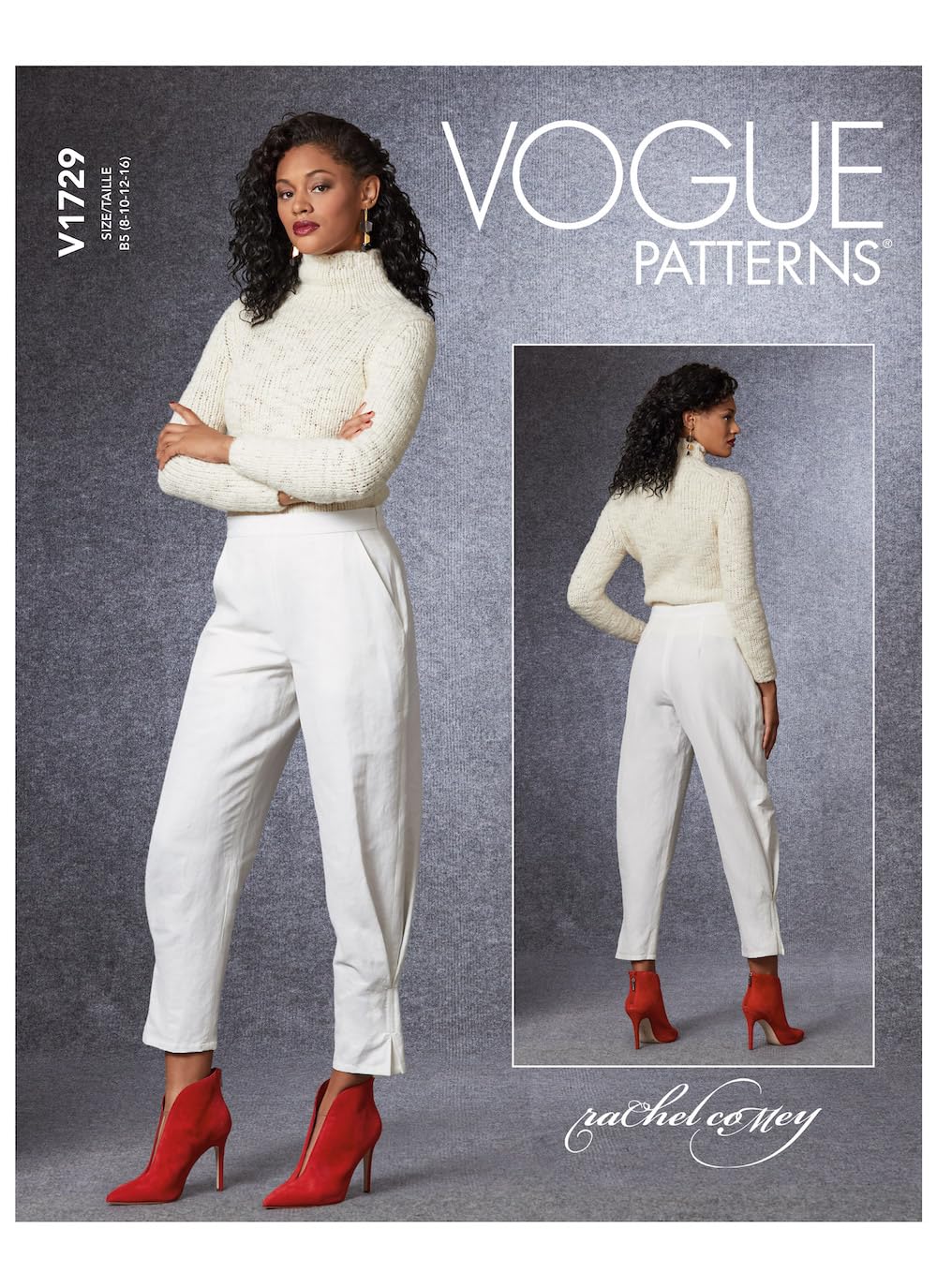 Vogue Patterns V1729F5 Misses Skirt/Pants, White, F5 (16-18-20-22-24)