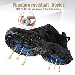 Steel Toe Shoes for Women Men Wide Non Slip