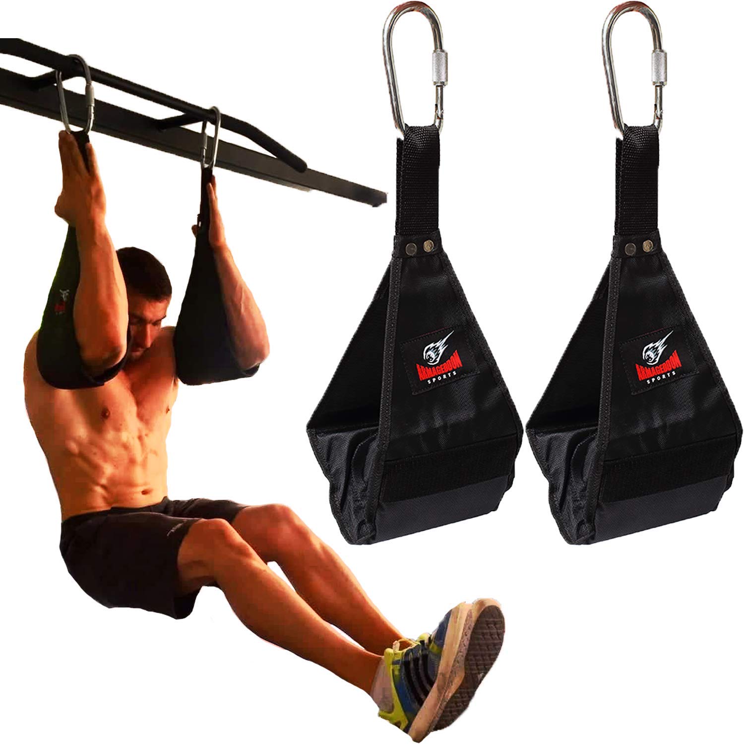 Premium Ab Slings Straps RipResistant Heavy Duty Pair for Pull Up