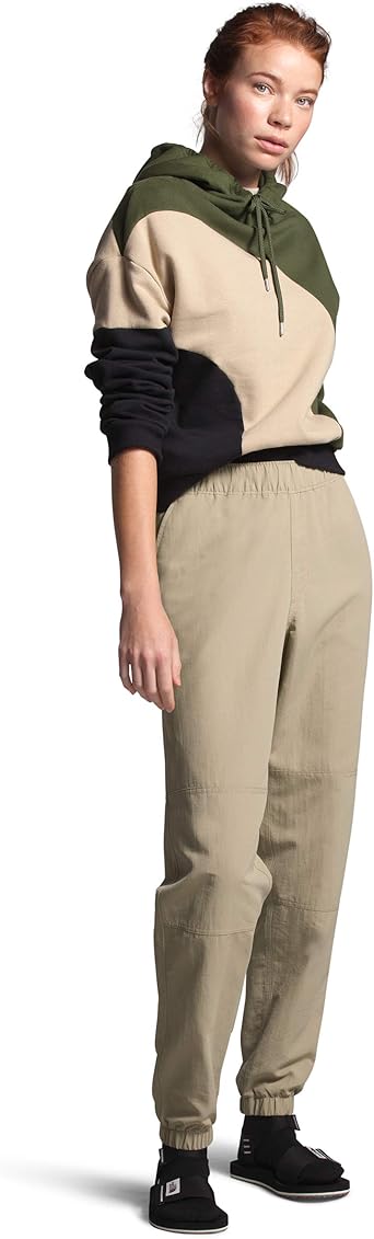 khaki north face joggers